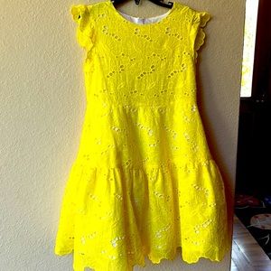 Girls yellow dress size 8